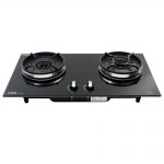 CGS CB2801B Glass-Top Build-In TownGas Stove (Black)